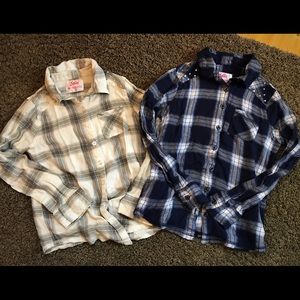 Justice Plaid Shirts (set of 2)